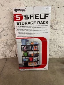 lot 101 image: Armadillo 5 Shelf Storage Rack - NIB