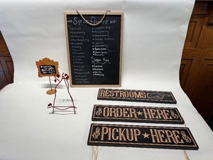 lot 56 image: Signs and Stand