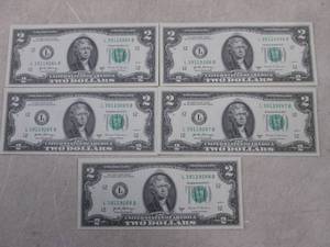 lot 3 image: (CNTR) 5 Uncirculated Sequential US...
