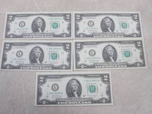 lot 5 image: (CNTR) 5 Uncirculated Sequential US...