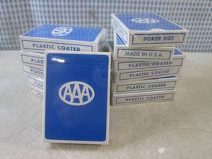 lot 85 image: (EC1) 12 Decks of AAA Poker Size Pl...