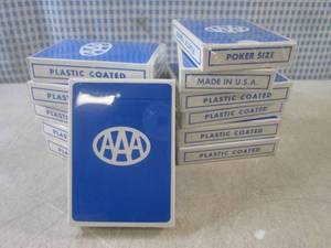 lot 86 image: (EC1) 12 Decks of AAA Poker Size Pl...