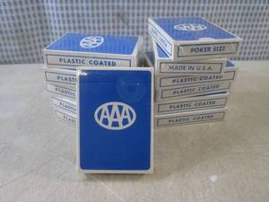 lot 87 image: (EC1) 12 Decks of AAA Poker Size Pl...