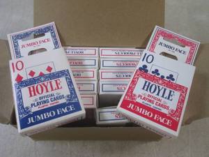 lot 119 image: (G-1) 12 New Decks Hoyle Jumbo Face...