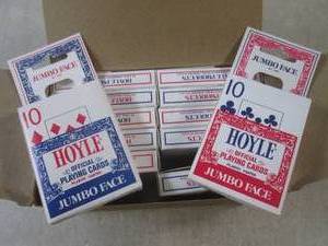 lot 121 image: (G-1) 12 New Decks Hoyle Jumbo Face...