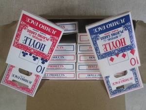lot 122 image: (G-1) 12 New Decks Hoyle Jumbo Face...