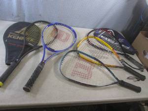 lot 134 image: (CSB) Assorted Racquets Tennis Racq...
