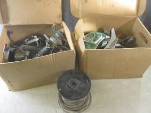 lot 151 image: (A-2) 2 Boxes of Vintage Boat Motor...