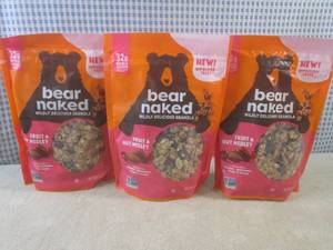 lot 217 image: (B-3) 3 Bags of Bear Naked Fruit & ...