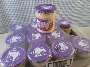 lot 227 image: (B-2) 12 Jars of Taco Bell Creamy C...