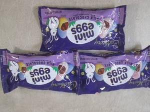 lot 232 image: (B-3) 3 Bags of Cadbury Milk Chocol...