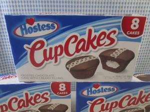 lot 254 image: (C-1) 3 Boxes of Hostess Cup Cakes ...