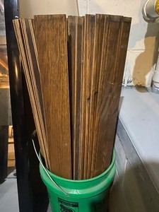 lot 44 image: Oak Wainscoting stained with Early American