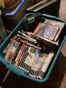 lot 36 image: Tote wPlaystation 2 and many games