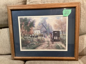 lot 20 image: Schoolhouse print