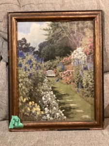 lot 24 image: Garden Painting