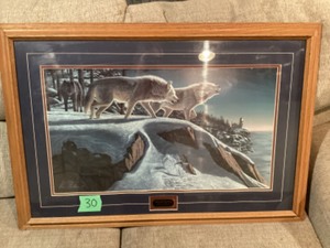 lot 30 image: Moonlight Prowlers Print