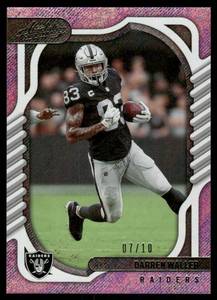lot 35 image: Darren Waller Purple Shipper SP #0710 2022 Panini Absolute #62 Las Vegas Raiders  Football Card