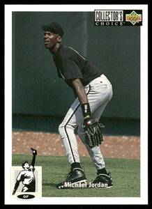 lot 84 image: Michael Jordan RC 1995 Upper Deck Collectors Choice #23 Birmingham Barons  Baseball Card