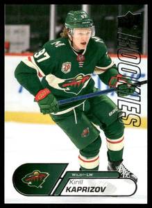 lot 92 image: Kirill Kaprizov 2020 Upper Deck NHL Star Rookies Box Set #25 Minnesota Wild  Hockey Card