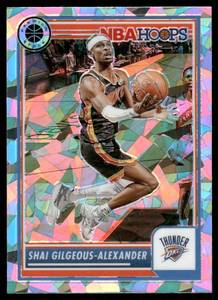 lot 105 image: Shai Gilgeous-Alexander 2024 Hoops Cracked Ice Premium Stock #6 Oklahoma City Thunder  Basketball Card