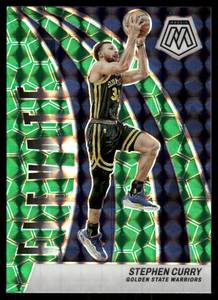 lot 116 image: Stephen Curry 2023 Panini Mosaic Elevate Green #6 Golden State Warriors  Basketball Card