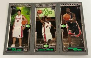 lot 10 image: LeBron James  Dwayne Wade RC 2004 Topps M3 #111 and #115 Rookie Basketball Card