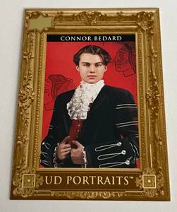 lot 13 image: Connor Bedard RC 2023-24 Upper Deck Portraits #P60 Rookie Hockey Card