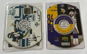 lot 128 image: Randy Moss 2  Upper Deck PowerDeck CD Card Lot Minnesota Vikings Football