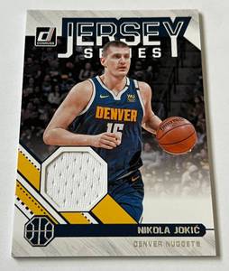 lot 139 image: Nikola Jokic Relic 2020-21 Donruss Jersey Series Game Work #JS-NJK Basketball Card