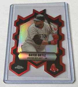 lot 154 image: David Ortiz Die Cut Refractor 2013 Topps Chrome #CC-DO Baseball Card