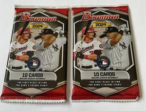 lot 168 image: 2024 Bowman 2 Pack Baseball Card Lot