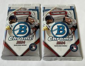 lot 171 image: 2024 Bowman Chrome 2 Pack Baseball Card Lot