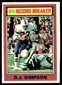 lot 30B image: OJ Simpson 1976 Topps #6  Football Card