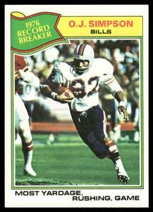 lot 32B image: O.J. Simpson 1977 Topps #453 Buffalo Bills Football Card