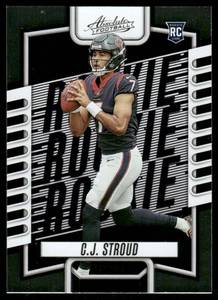 lot 35A image: C.J. Stroud RC 2023 Panini Absolute #102 Houston Texans Football Card