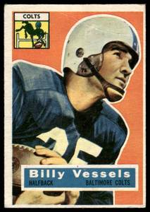 lot 38B image: Billy Vessels RC 1956 Topps #120 Baltimore Colts Football Card
