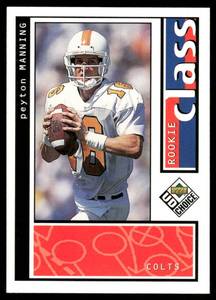lot 47B image: Peyton Manning RC 1998 UD Choice #193 Indianapolis Colts Football Card