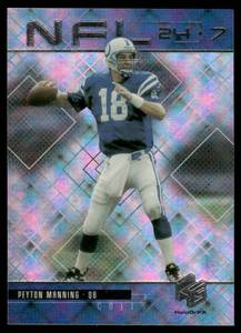 lot 50B image: Peyton Manning 1999 Upper Deck HoloGrFX NFL 247 #N4 Indianapolis Colts Football Card