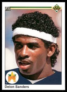 lot 56B image: Deion Sanders RC 1990 Upper Deck #13  Football Card