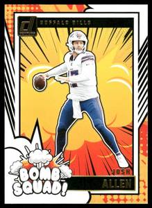 lot 69A image: Josh Allen 2024 Donruss Bomb Squad Insert #2  Football Card