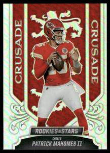 lot 70A image: Patrick Mahomes II 2023 Panini Rookies & Stars Crusade #CR-15 Kansas City Chiefs Football Card