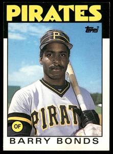 lot 69B image: Barry Bonds RC 1986 Topps Traded #11T Pittsburgh Pirates Baseball Card