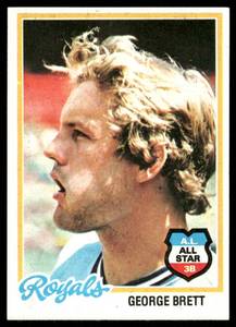 lot 75B image: George Brett 1978 O-Pee-Chee #215 Kansas City Royals Baseball Card