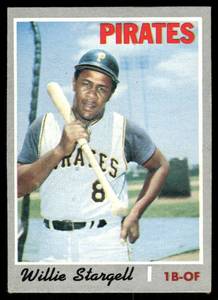 lot 80B image: Willie Stargell 1970 Topps #470 Pittsburgh Pirates Baseball Card