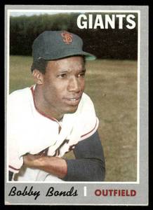 lot 84B image: Bobby Bonds 1970 Topps #425 San Francisco Giants Baseball Card