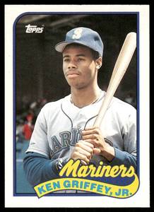 lot 85A image: Ken Griffey Jr. RC 1989 ToppDonruss Traded #41T Seattle Mariners Baseball Card