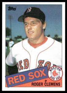 lot 86A image: Roger Clemens RC 1985 Topps #181 Boston Red Sox Baseball Card