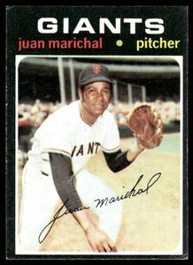 lot 87B image: Juan Marichal 1971 Topps #325 San Francisco Giants Baseball Card