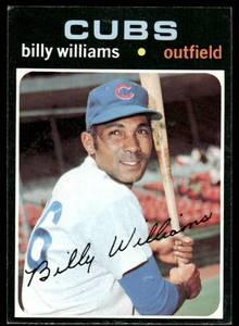 lot 88B image: Billy Williams 1971 Topps #350 Chicago Cubs Baseball Card